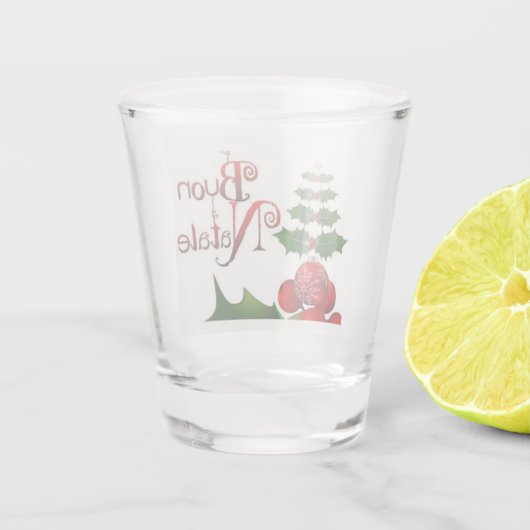 **BUON NATALE** MERRY CHRISTMAS SCHNAPSGLAS (Rückseite)