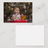 Buon natale mitteilungskarte (Vorne/Hinten)