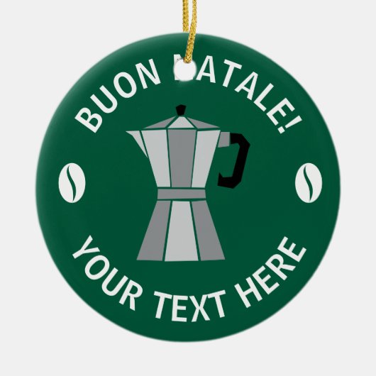 Buon Natale Moka Pot Christmas tree ornament (Vorne)