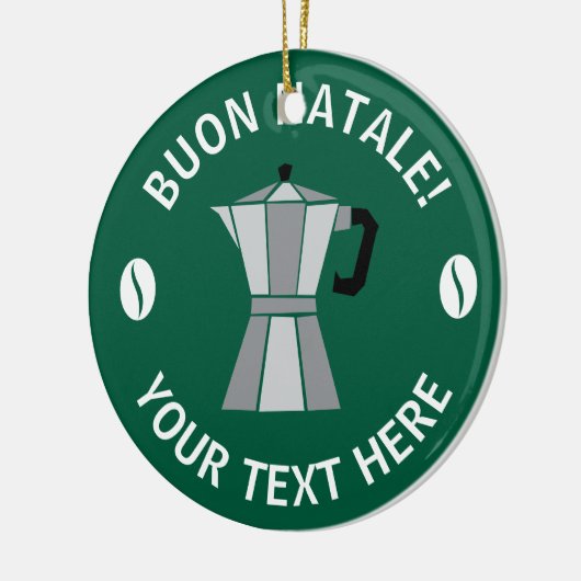 Buon Natale Moka Pot Christmas tree ornament (Links)