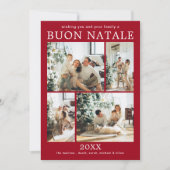 Buon Natale Multi Foto Ferienkarte Feiertagskarte (Vorderseite)