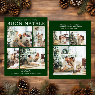 Buon Natale Multi Foto Ferienkarte Feiertagskarte
