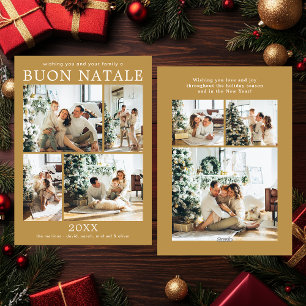 Buon Natale Multi Foto Ferienkarte Feiertagskarte