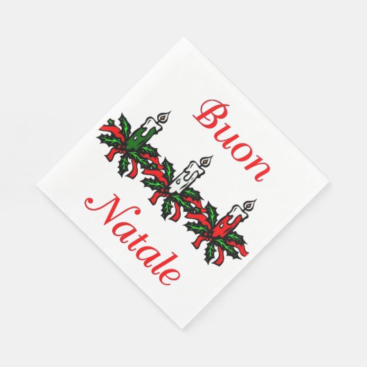 Buon Natale Napkins Serviette (Ecke)