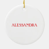 Buon Natale Nonna Personalisiert Keramik Ornament (Hinten)