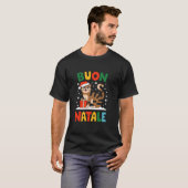 Buon Natale Ocicat Cat Christmas Italien T-Shirt (Vorne ganz)