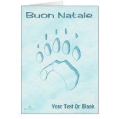 Buon Natale - Polar Bear Paw Print (Vorne)