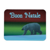 Buon Natale - Polar Lights Polar Bear Magnet (Horizontal)