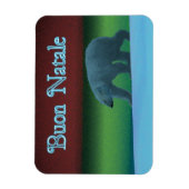 Buon Natale - Polar Lights Polar Bear Magnet (Vertikal)