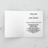 Buon natale - Prayer Lord auf italienisch Karte (Innenseite)