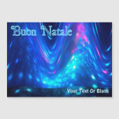 Buon Natale - Qaanaq - Nordlichter Magnetkarte (Vorderseite)