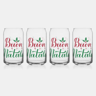 Buon Natale Red und Green Christmas Dosenglas