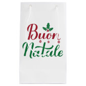 Buon Natale Red und Green Christmas Kleine Geschenktüte (Vorderseite)