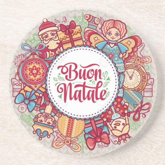 **BUON NATALE** SANDSTONE UNTERSETZER (Vorne)