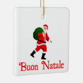 Buon Natale - Santa Claus Keramikornament (Rechts)