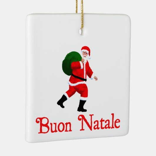 Buon Natale - Santa Claus Keramikornament (Rechts)