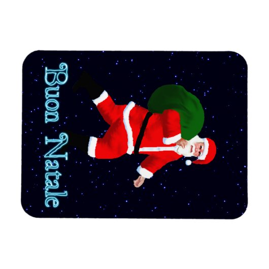 Buon Natale - Santa Claus Magnet (Horizontal)