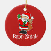 Buon Natale Santa Ornament (Vorne)