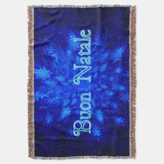 Buon Natale - Snowburst Decke (Vorderseite Vertikal)