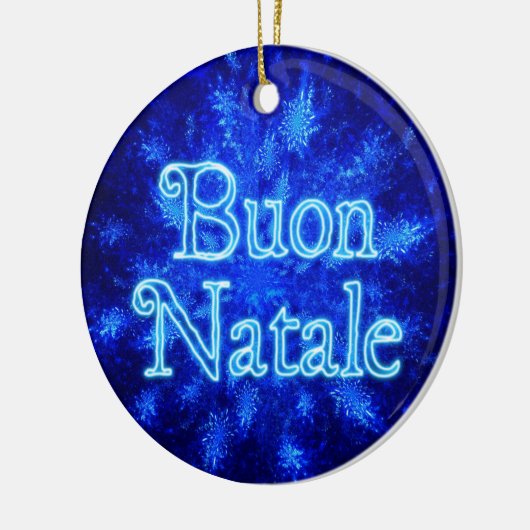 Buon Natale - Snowburst Keramik Ornament (Links)