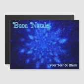 Buon Natale - Snowburst Magnetkarte (Vorne/Hinten)