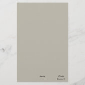 Buon Natale Snowman Weihnachtsgrenze Briefpapier (Rückseite)