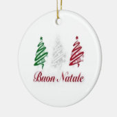 Buon Natale Tri Color Christmas Ornament (Links)