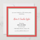 Buon Natale Watercolor Italienisches Weihnachtsfes Einladung (Rückseite)