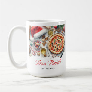 Buon Natale Watercolor Italienisches Weihnachtsfes Kaffeetasse
