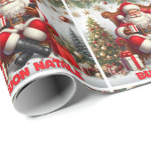Buon Natale Weihnachtsdesign Geschenkpapier (Rolleneckpunkt)