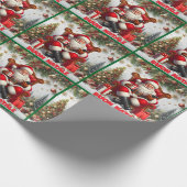 Buon Natale Weihnachtsdesign Geschenkpapier (Ecke)