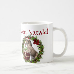 Buon Natale Weihnachtsesel-Sankt-Tasse Kaffeetasse