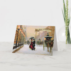 Buon Natale. Weihnachtskarte auf Italienisch Feiertagskarte