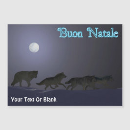 Buon Natale - Wolf Pack Magnetkarte