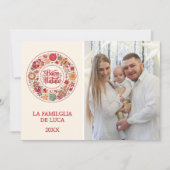 Buon Natale Wreath Feiertagskarte (Vorderseite)