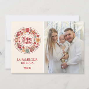 Buon Natale Wreath Feiertagskarte