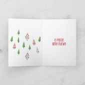 Buon Natalie Italian Christmas Card Dankeskarte (Innenseite)