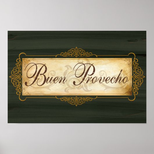 Buon Provecho Dekorplakat Poster (Vorne)
