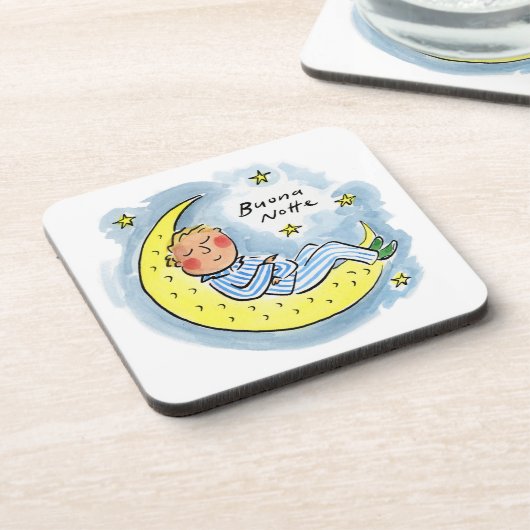 Buona Notte Getränkeuntersetzer (Linke Seite)