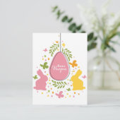 Buona Pasqua Feiertagspostkarte (Stehend Vorderseite)