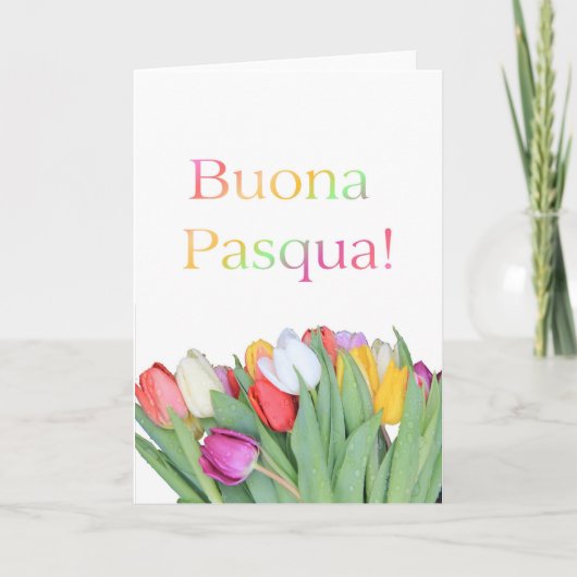 Buona Pasqua Italian Happy Oaster Feiertagskarte (Vorderseite)