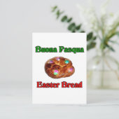 Buona Pasqua Osterbrot Feiertagspostkarte (Stehend Vorderseite)