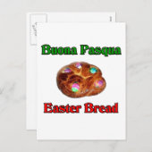 Buona Pasqua Osterbrot Feiertagspostkarte (Vorne/Hinten)