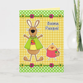 Buona Pasqua Osterkarte auf Italienisch Feiertagskarte