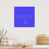 buone sensazioni text art poster (Küche)