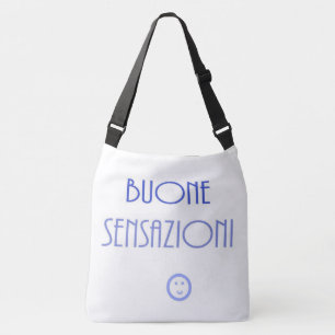 buone sensazioni text art tragetaschen mit langen trägern