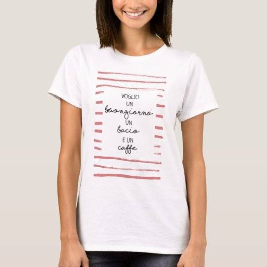 buongiorno bacio caffee T-Shirt (Vorderseite)