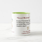 Buongiorno/*Good Morgen-mehrsprachige Tasse (Mittel)