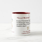 Buongiorno - guter Morgen zwei-tonte Tasse (Mittel)