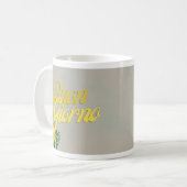 BuonGiorno Italienisch Hello Retro Typografie Kaffeetasse (Vorderseite Links)